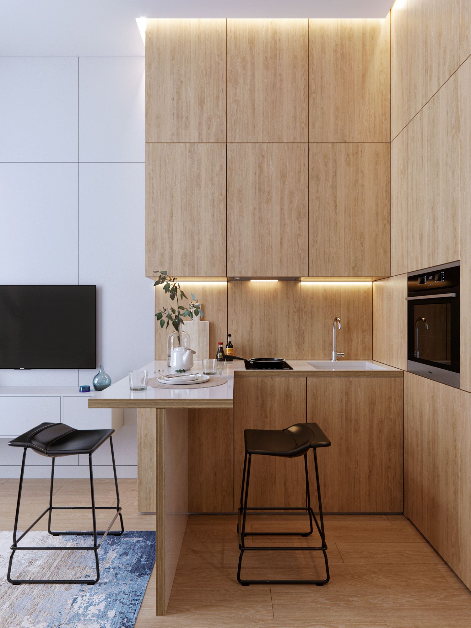 Идеи дизайна интерьера маленькой кухни