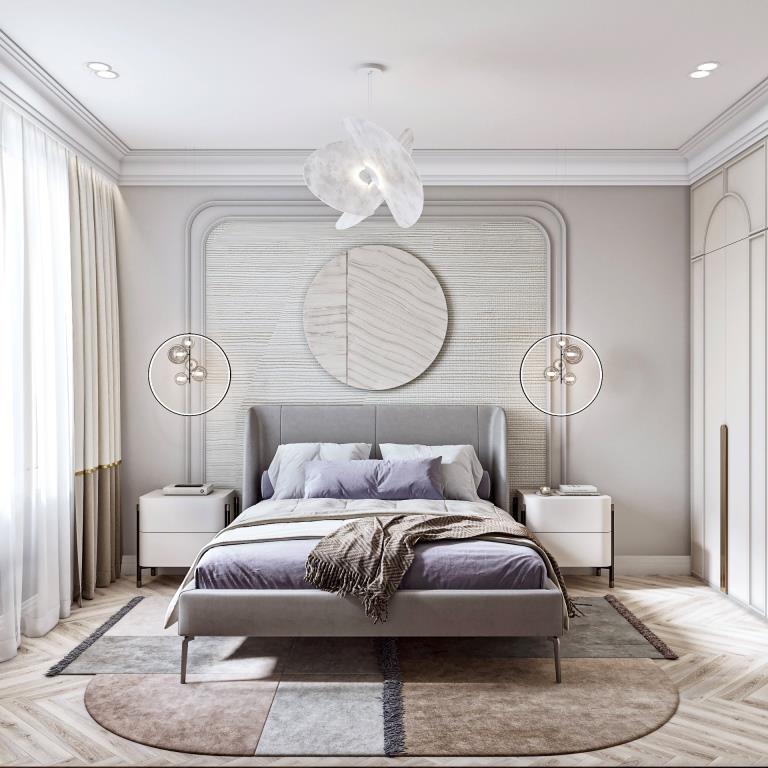 дизайн интерьера спальни нюд в Москве