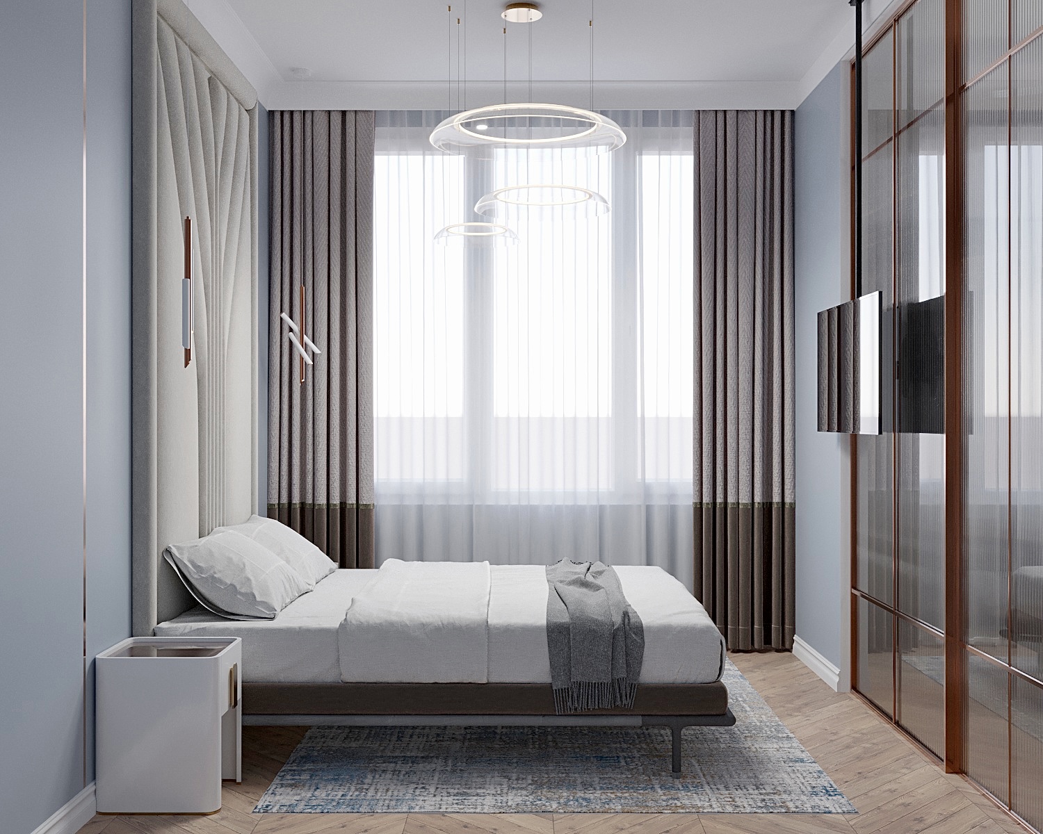 Дизайн интерьера спальни для женщины г. Москва ЖК «Испанские кварталы»